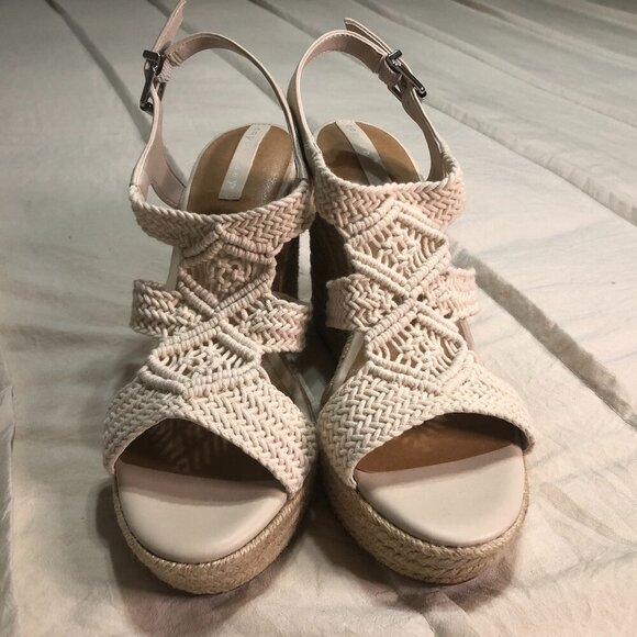 Copper Key Shoes - Copper Key brand new Dreamcatcher Macrame Espadrille Platform Wedges 10M - New